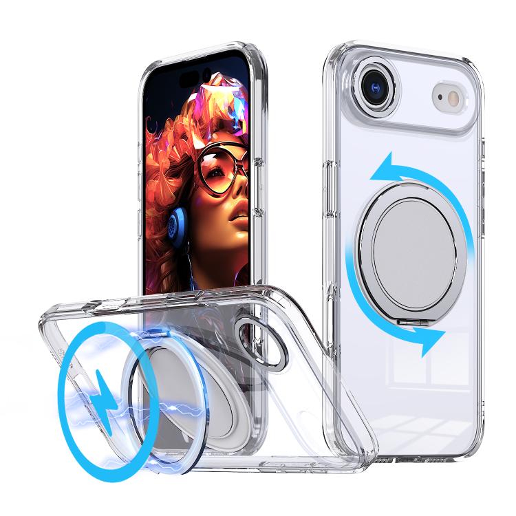 360-degree Rotating MagSafe Magnetic Holder Phone Case, For iPhone 17 Pro Max�����...