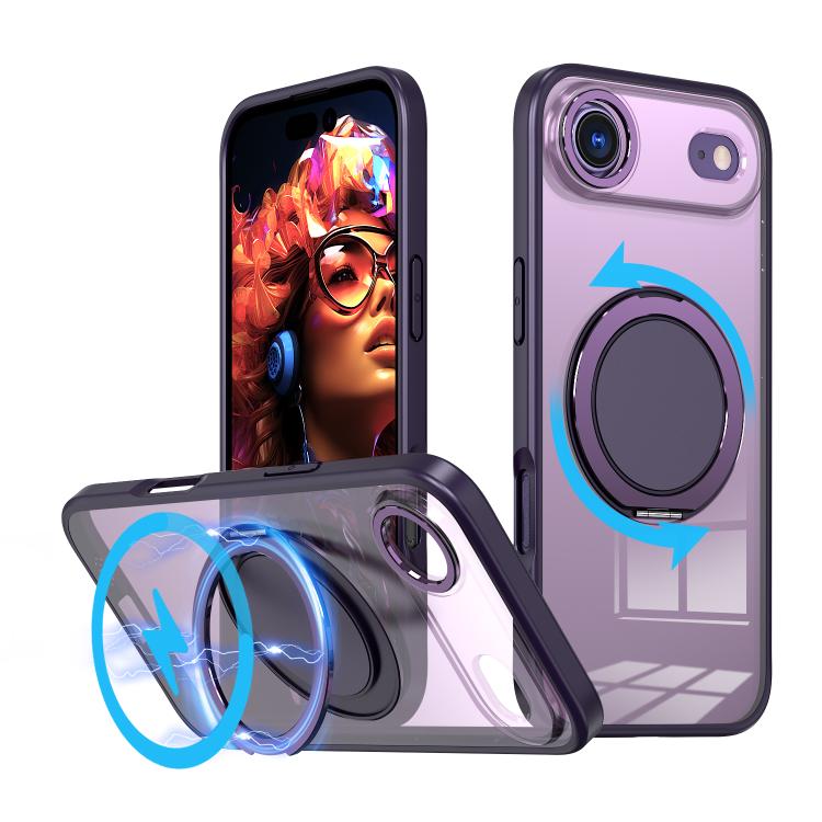 360-degree Rotating MagSafe Magnetic Holder Phone Case, For iPhone 17 Pro Max�����...