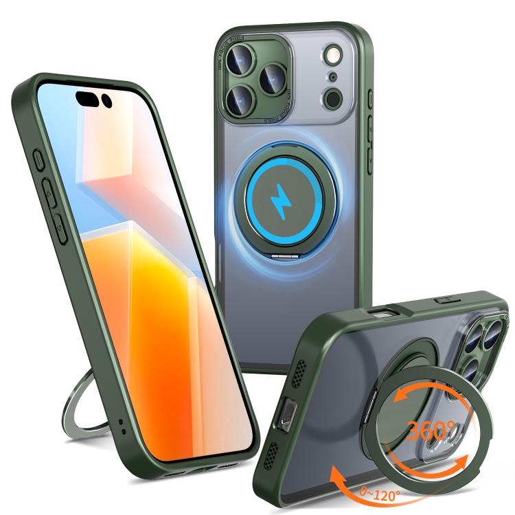 360-degree Rotating MagSafe Magnetic Holder Phone Case, For iPhone 17 Pro Max�����...