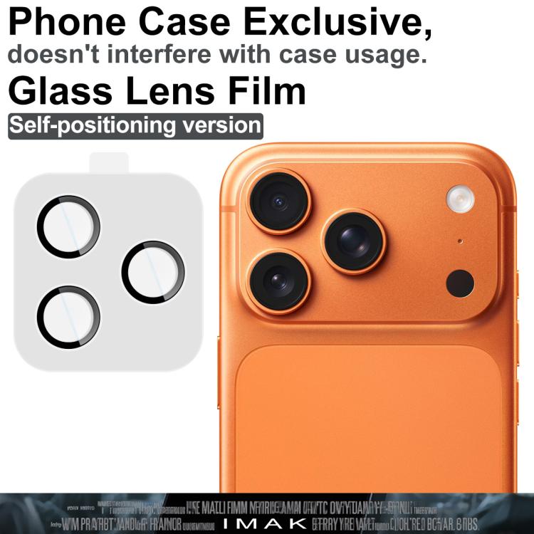 imak Glass Rear Camera Lens Film Phone Case Exclusive, Self-positioning Version, For iPhone 17 Pro / 17 Pro Max������...