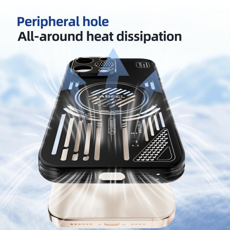 ABEEL Ice Fox Series Magsafe Heat Sink Cooling Phone Case, For iPhone 15 Pro������...