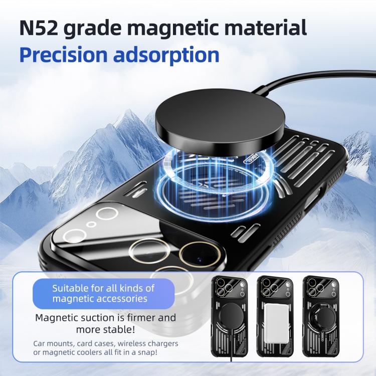 ABEEL Ice Fox Series Magsafe Heat Sink Cooling Phone Case, For iPhone 17 Pro Max��...