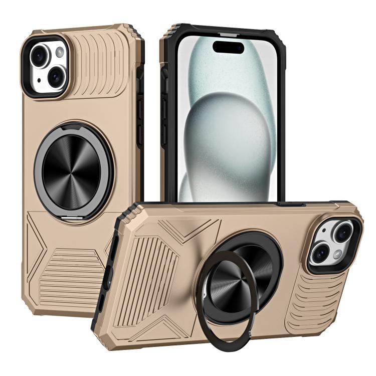 Alloy Rotating Holder MagSafe Shockproof Phone Case, For iPhone 14 Pro Max��������...