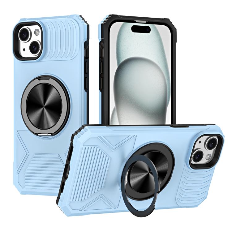 Alloy Rotating Holder MagSafe Shockproof Phone Case, For iPhone 15����������������...