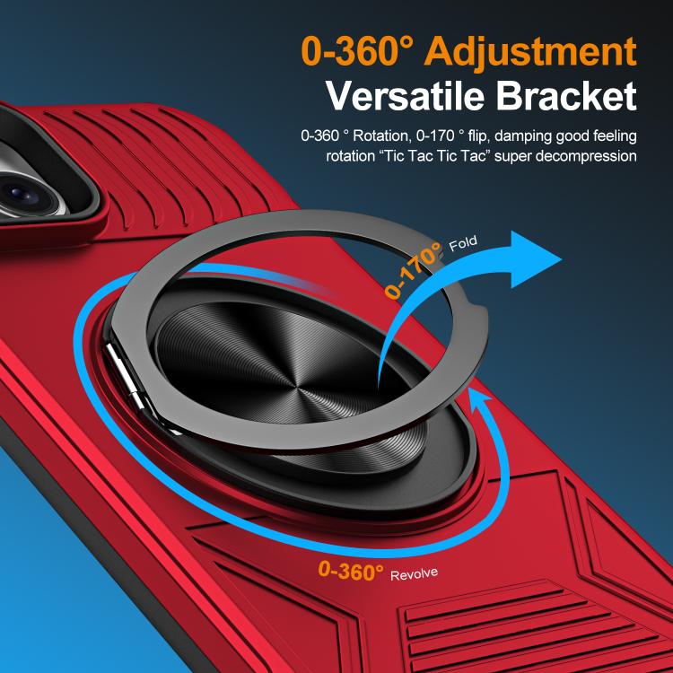 Alloy Rotating Holder MagSafe Shockproof Phone Case, For iPhone 15����������������...