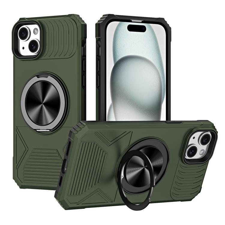 Alloy Rotating Holder MagSafe Shockproof Phone Case, For iPhone 16����������������...