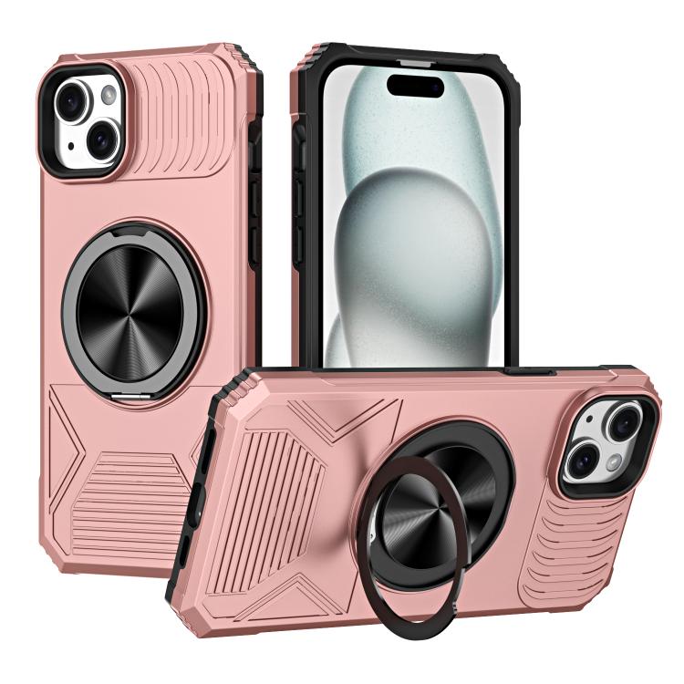Alloy Rotating Holder MagSafe Shockproof Phone Case, For iPhone 16����������������...