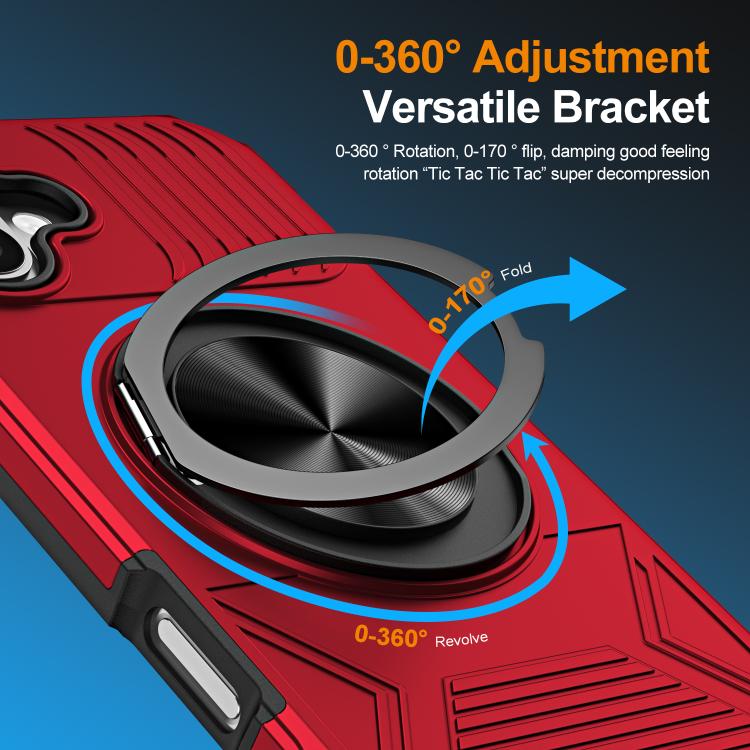 Alloy Rotating Holder MagSafe Shockproof Phone Case, For iPhone 16����������������...