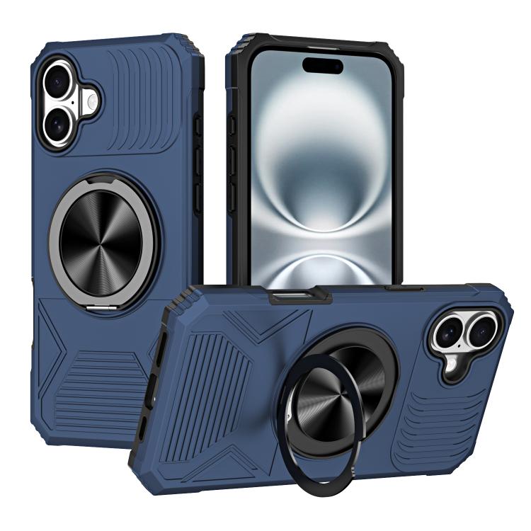Alloy Rotating Holder MagSafe Shockproof Phone Case, For iPhone 16����������������...