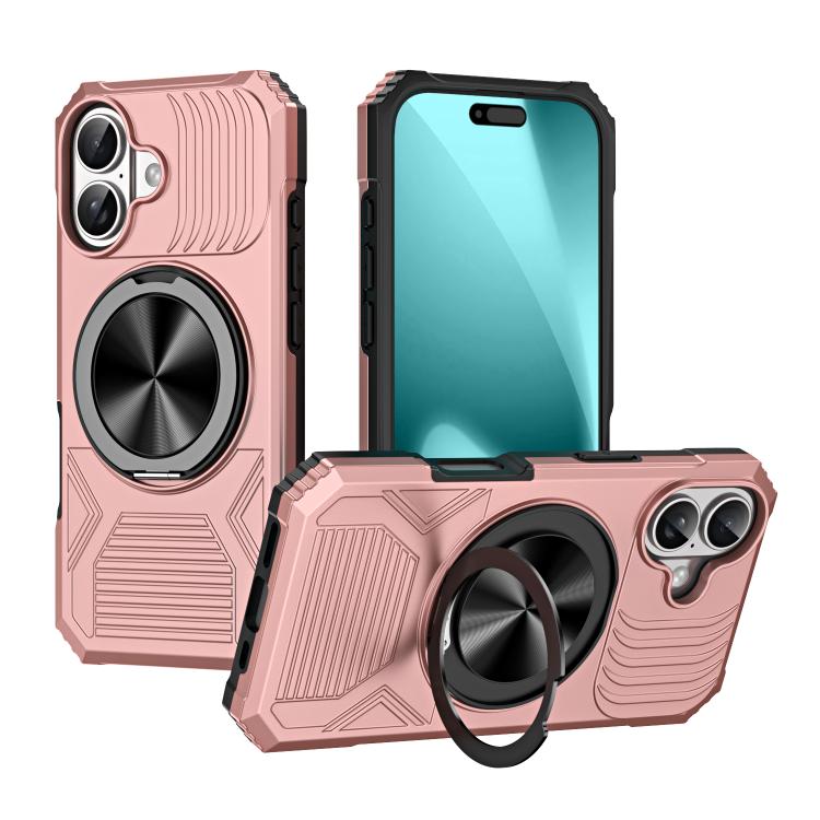 Alloy Rotating Holder MagSafe Shockproof Phone Case, For iPhone 17 Pro Max��������...