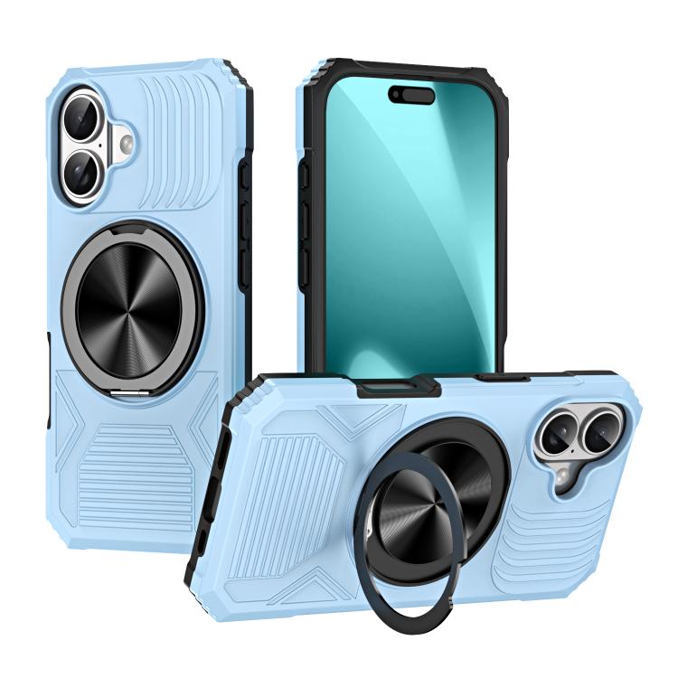 Alloy Rotating Holder MagSafe Shockproof Phone Case, For iPhone 17 Pro Max��������...