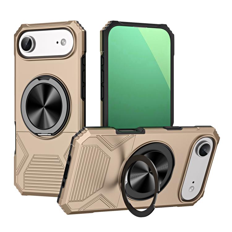 Alloy Rotating Holder MagSafe Shockproof Phone Case, For iPhone 17 Pro Max��������...