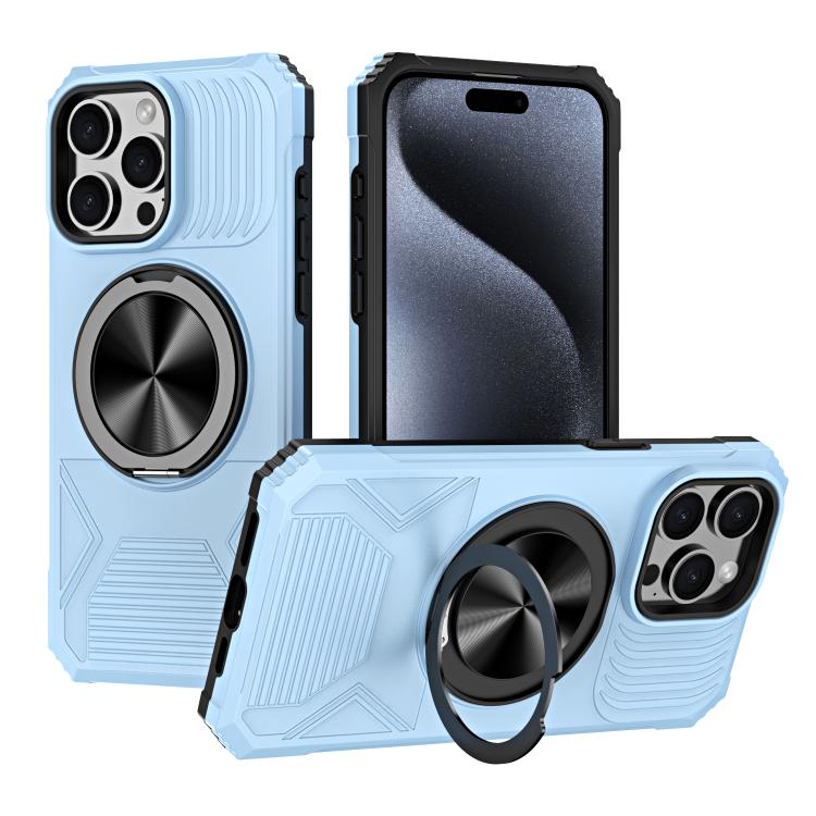 Alloy Rotating Holder MagSafe Shockproof Phone Case, For iPhone 14 Pro Max��������...