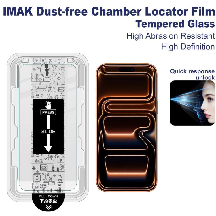 imak Dust-free Chamber Locator H Series Tempered Glass Film, For iPhone 17 Pro Max, For iPhone 17 Pro, For iPhone 17�...