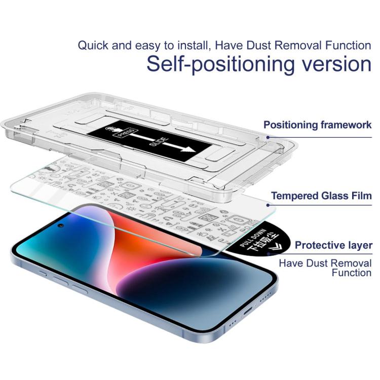 imak Dust-free Chamber Locator H Series Tempered Glass Film, For iPhone 17 Pro Max, For iPhone 17 Pro, For iPhone 17�...