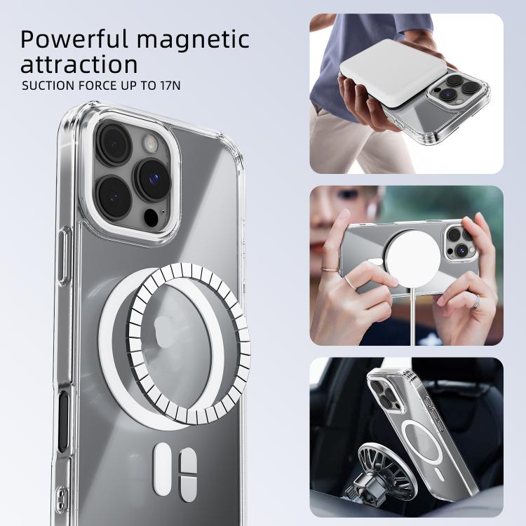 ABEEL MagSafe Magnetic Color Ring Anti-scratch Transparent Phone Case�������������...