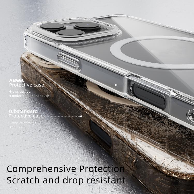 ABEEL MagSafe Magnetic Color Ring Anti-scratch Transparent Phone Case�������������...