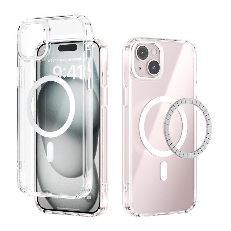 ABEEL MagSafe Magnetic Color Ring Anti-scratch Transparent Phone Case�������������...