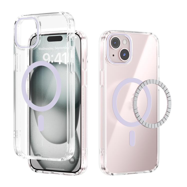 ABEEL MagSafe Magnetic Color Ring Anti-scratch Transparent Phone Case�������������...