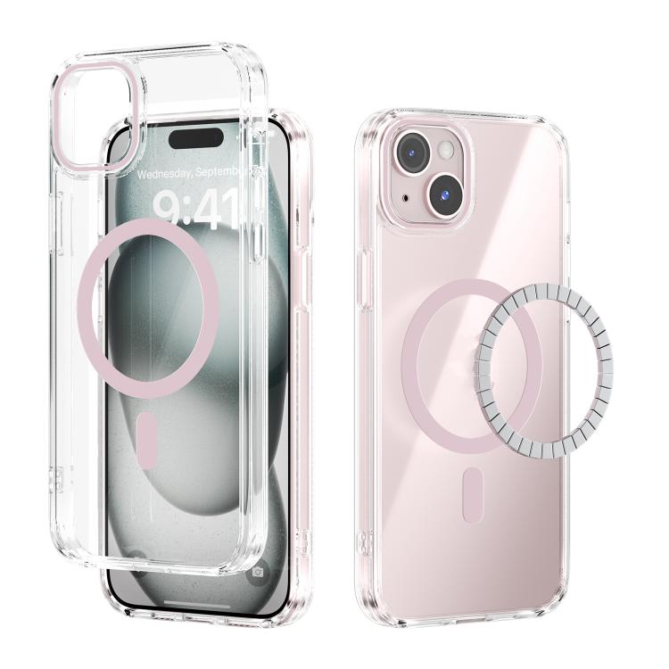 ABEEL MagSafe Magnetic Color Ring Anti-scratch Transparent Phone Case�������������...