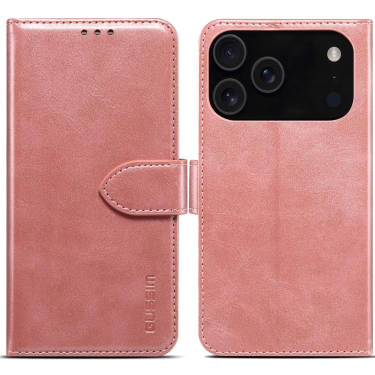 GUSSIM Magnetic Horizontal Flip Leather Phone Case, For iPhone 17 Pro Max, For iPhone 17 Pro, For iPhone 17����������...