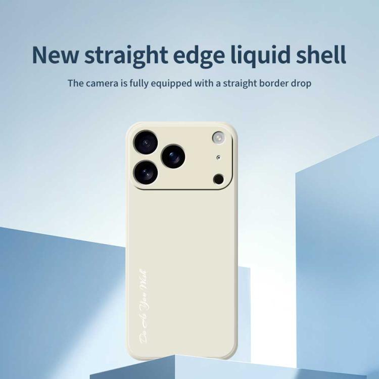 Do As You Wish A1440 Fine Hole Straight Edge Silicone Phone Case, For iPhone 17 Pro Max, For iPhone 17 Pro�����������...