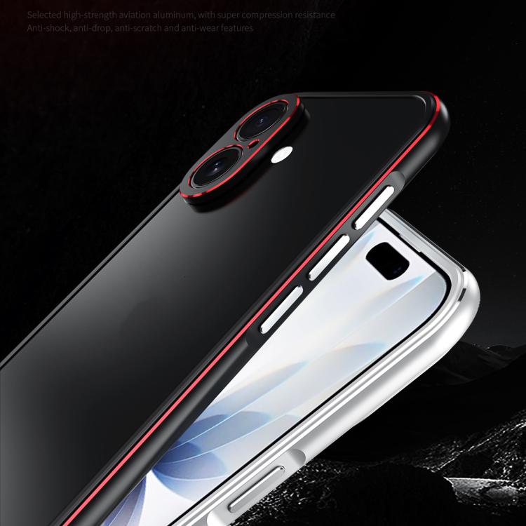 Aurora Series Lens Protector + Metal Frame Phone Case, For iPhone 17, For iPhone Air