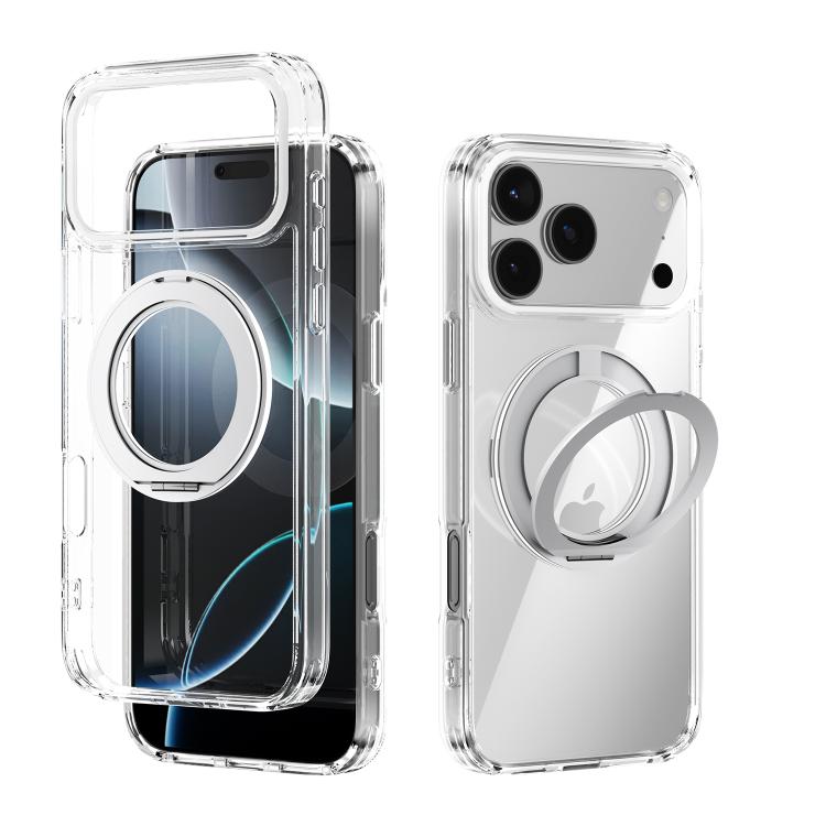 ABEEL MagSafe Q-LUCK Pivot Bracket Transparent Phone Case, For iPhone 17 Pro Max��...