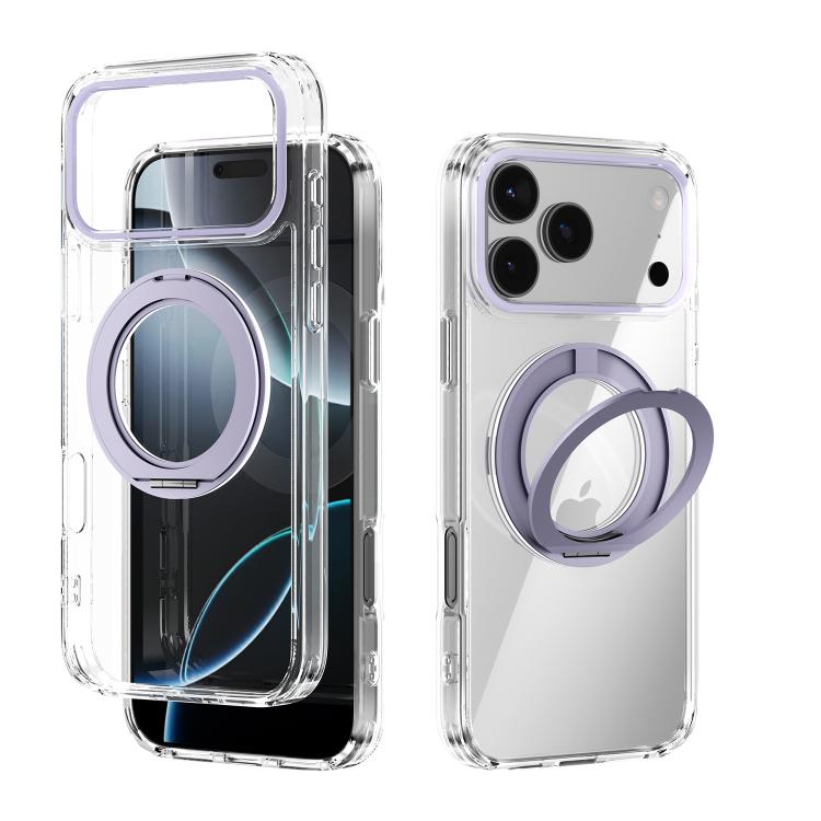 ABEEL MagSafe Q-LUCK Pivot Bracket Transparent Phone Case, For iPhone 17 Pro Max��...