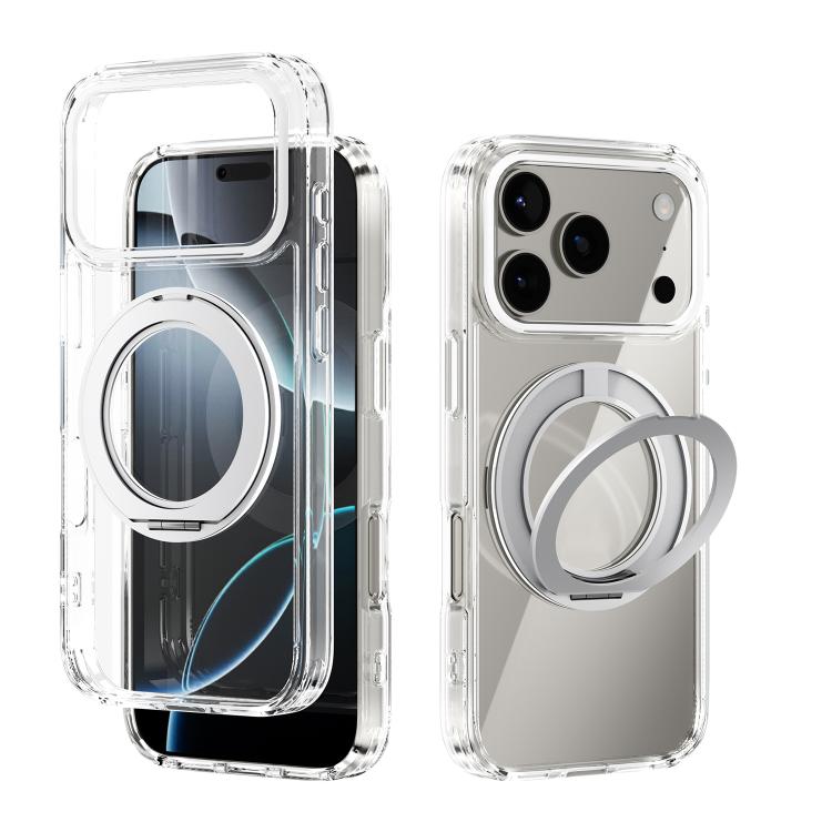 ABEEL MagSafe Q-LUCK Pivot Bracket Transparent Phone Case, For iPhone 17 Pro Max��...