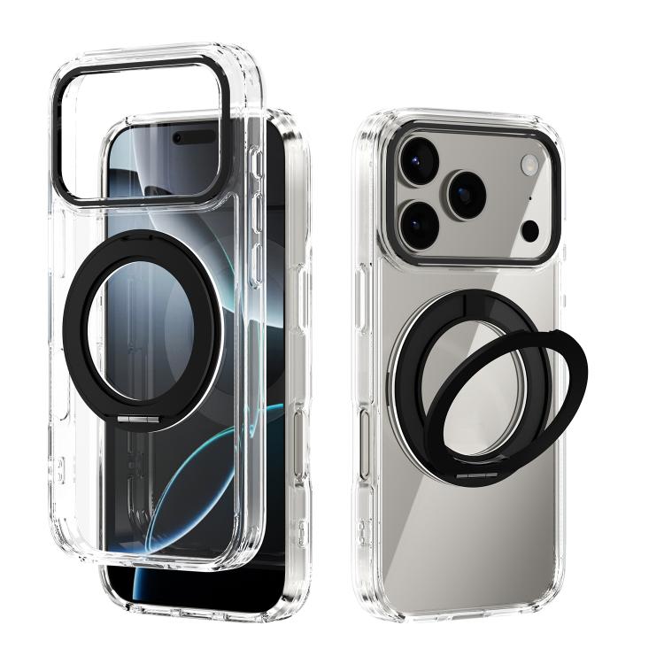 ABEEL MagSafe Q-LUCK Pivot Bracket Transparent Phone Case, For iPhone 17 Pro Max��...