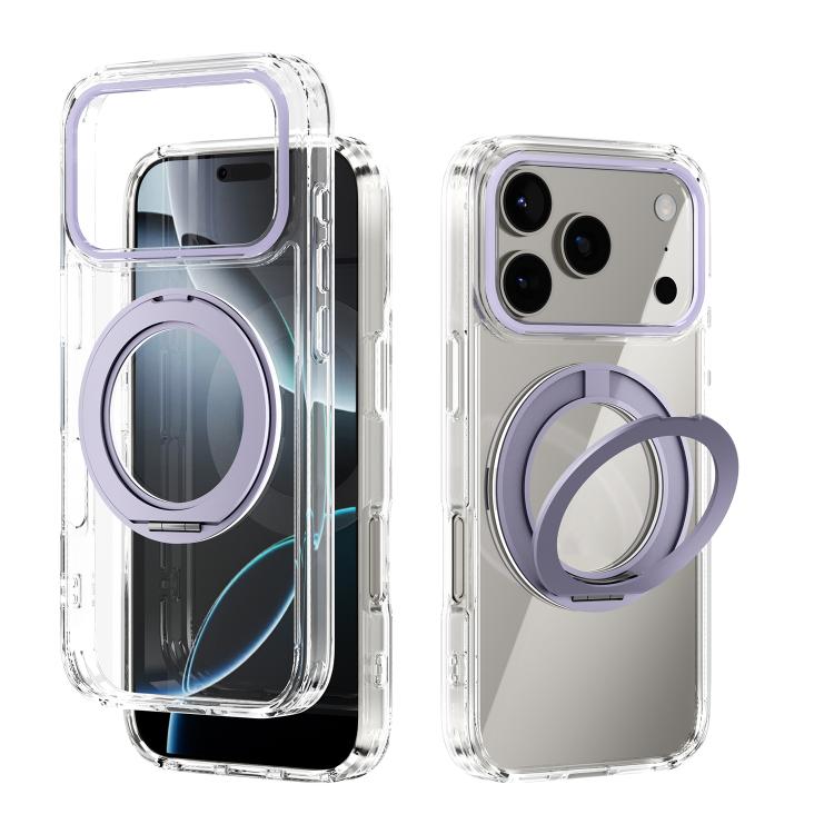 ABEEL MagSafe Q-LUCK Pivot Bracket Transparent Phone Case, For iPhone 17 Pro Max��...