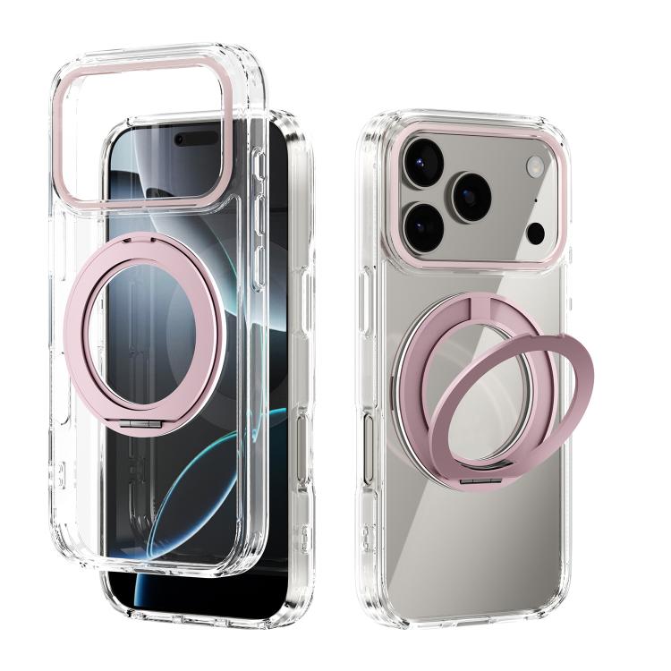 ABEEL MagSafe Q-LUCK Pivot Bracket Transparent Phone Case, For iPhone 17 Pro Max��...