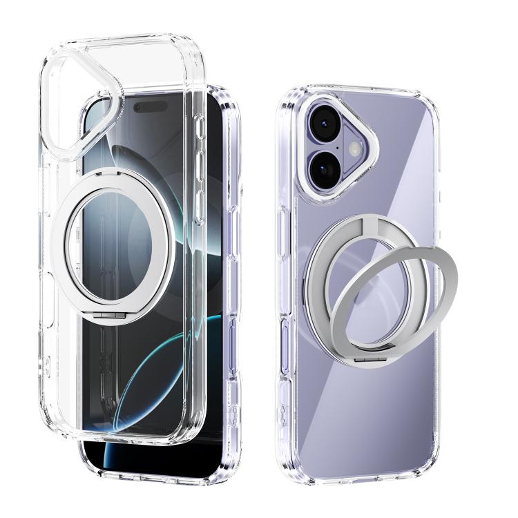 ABEEL MagSafe Q-LUCK Pivot Bracket Transparent Phone Case, For iPhone 17 Pro Max��...