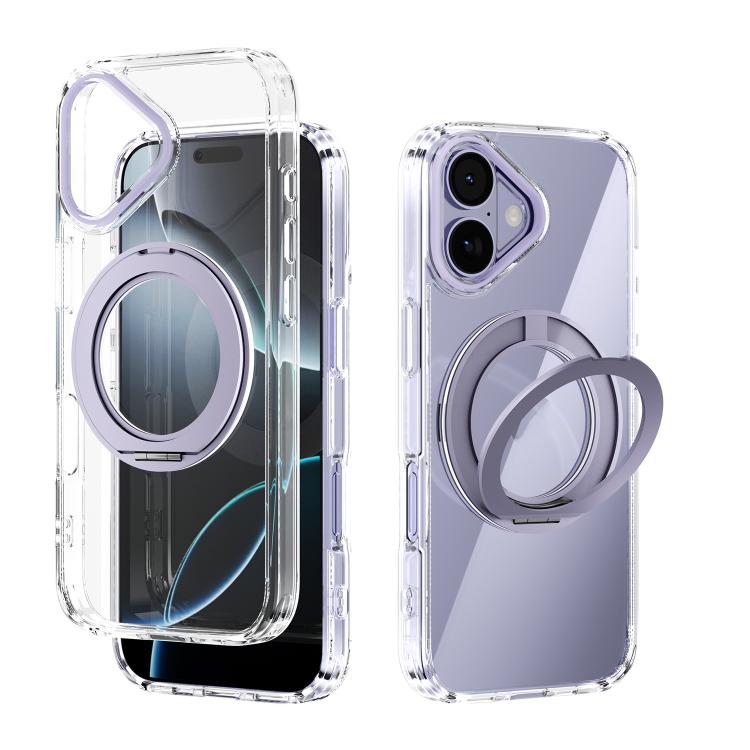 ABEEL MagSafe Q-LUCK Pivot Bracket Transparent Phone Case, For iPhone 17 Pro Max��...