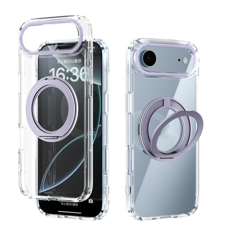 ABEEL MagSafe Q-LUCK Pivot Bracket Transparent Phone Case, For iPhone 17 Pro Max��...