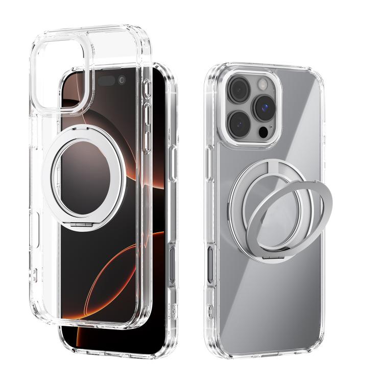 ABEEL MagSafe Q-LUCK Pivot Bracket Transparent Phone Case, For iPhone 17 Pro Max��...