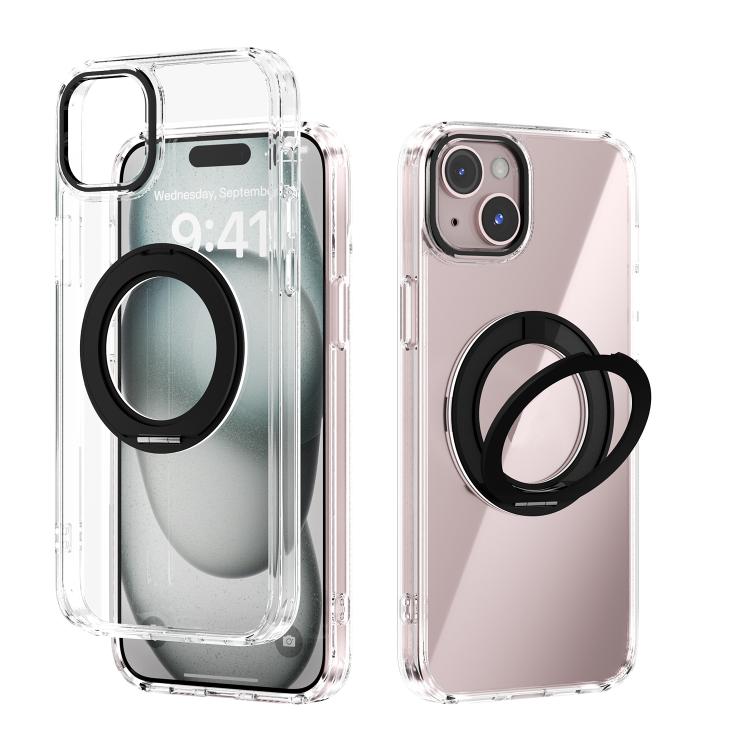 ABEEL MagSafe Q-LUCK Pivot Bracket Transparent Phone Case, For iPhone 15 Pro Max��...