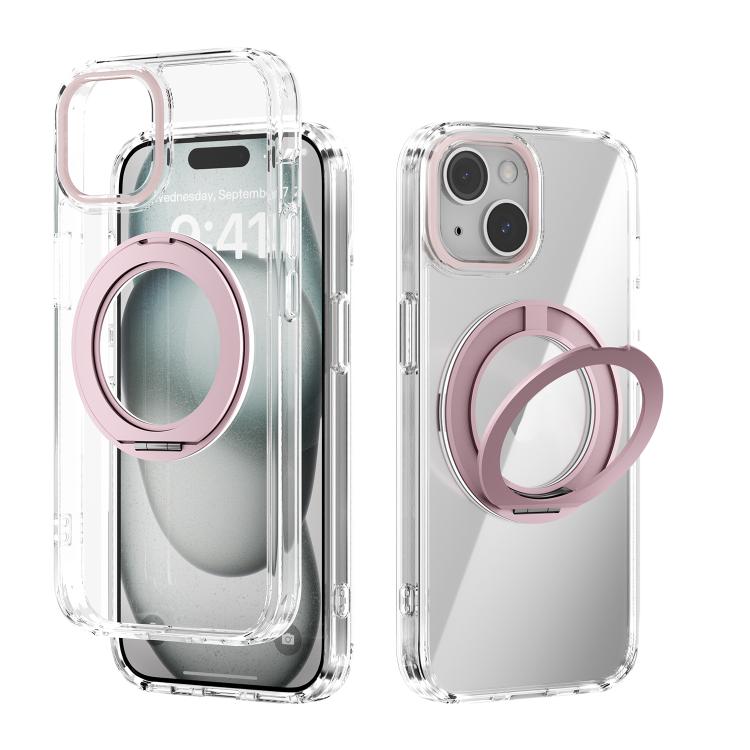 ABEEL MagSafe Q-LUCK Pivot Bracket Transparent Phone Case, For iPhone 15 Pro Max��...