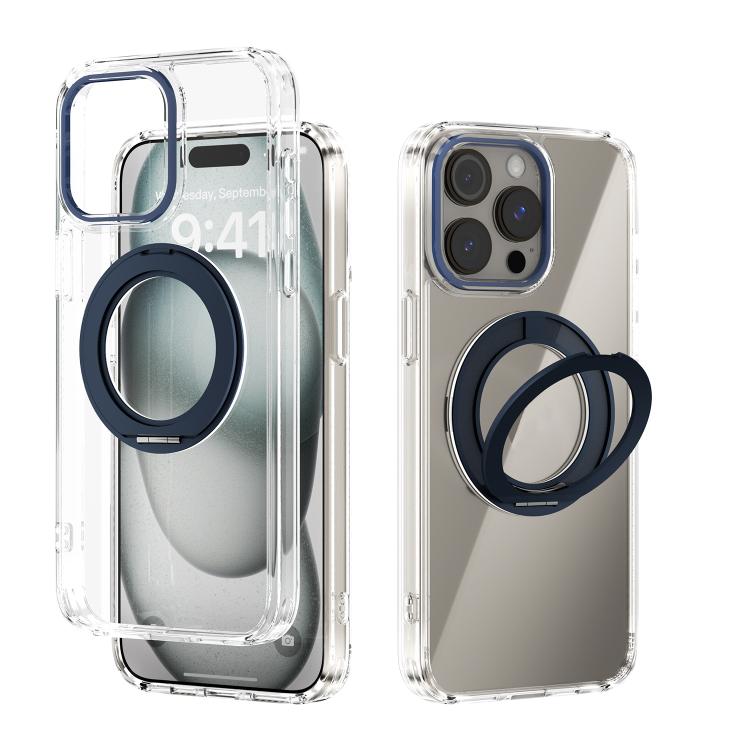 ABEEL MagSafe Q-LUCK Pivot Bracket Transparent Phone Case, For iPhone 15 Pro Max��...