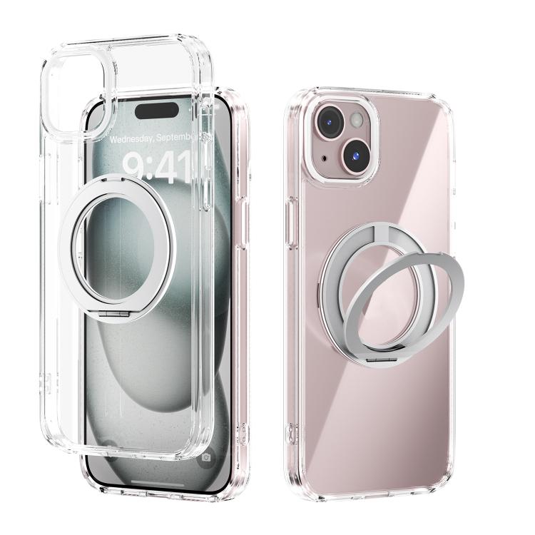 ABEEL MagSafe Q-LUCK Pivot Bracket Transparent Phone Case, For iPhone 15 Pro Max��...