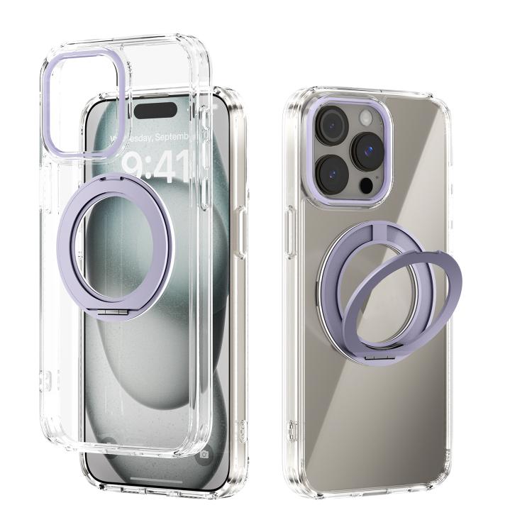 ABEEL MagSafe Q-LUCK Pivot Bracket Transparent Phone Case, For iPhone 13 Pro Max��...