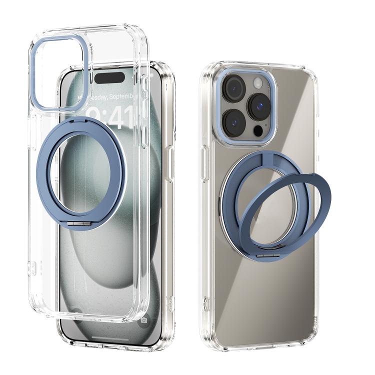 ABEEL MagSafe Q-LUCK Pivot Bracket Transparent Phone Case, For iPhone 13 Pro Max��...