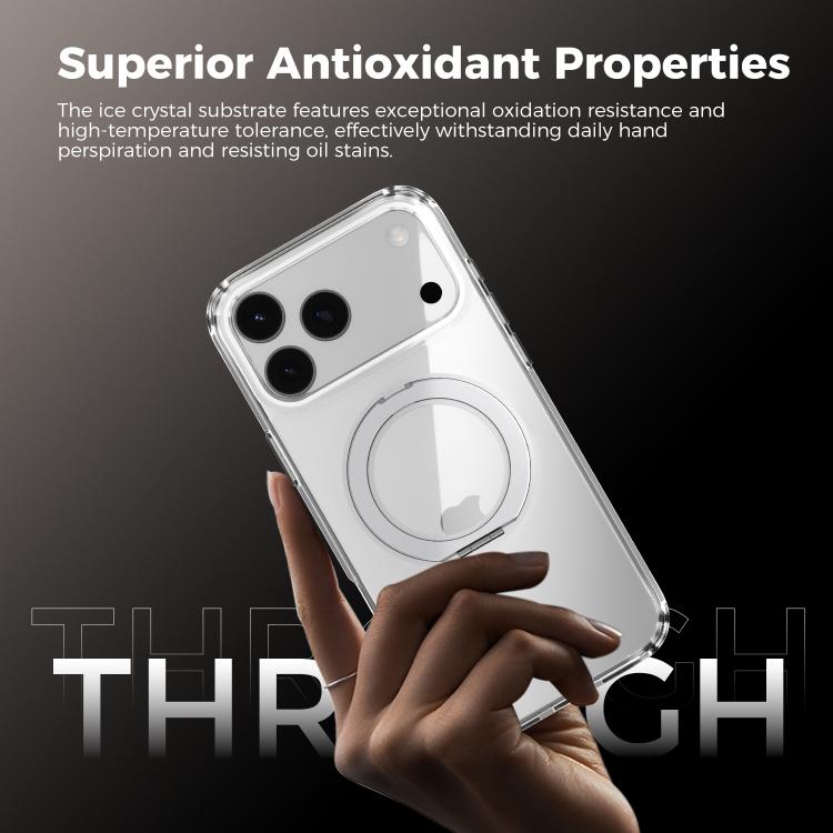 ABEEL MagSafe Q-LUCK Pivot Bracket Transparent Phone Case, For iPhone 13 Pro Max��...