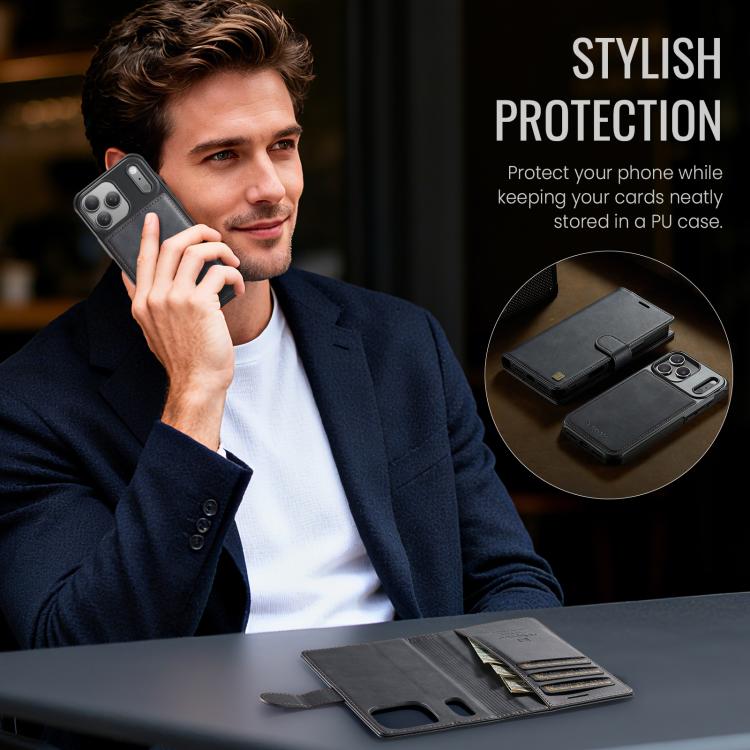 AutSpace A05 2 in 1 Retro Calf Texture MagSafe Magnetic Phone Case����������������...