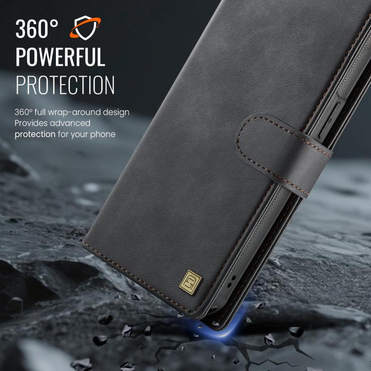 AutSpace A05 2 in 1 Retro Calf Texture MagSafe Magnetic Phone Case, For iPhone 15�...