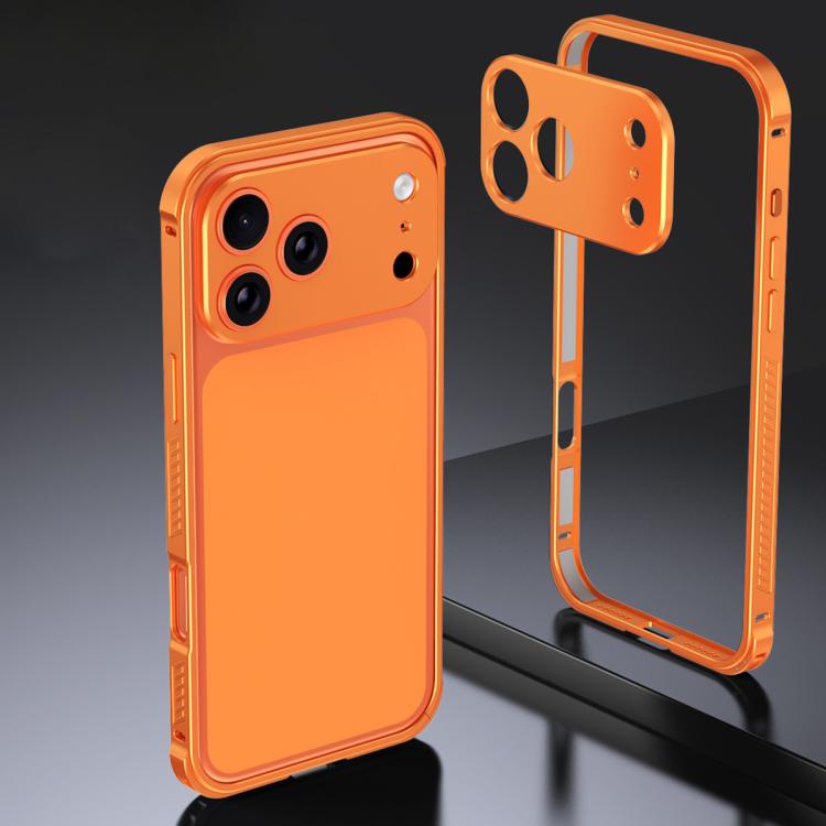 Armor Dual-side Anti-slip Metal Frame Case with Lens Cover, For iPhone 17 Pro Max�...