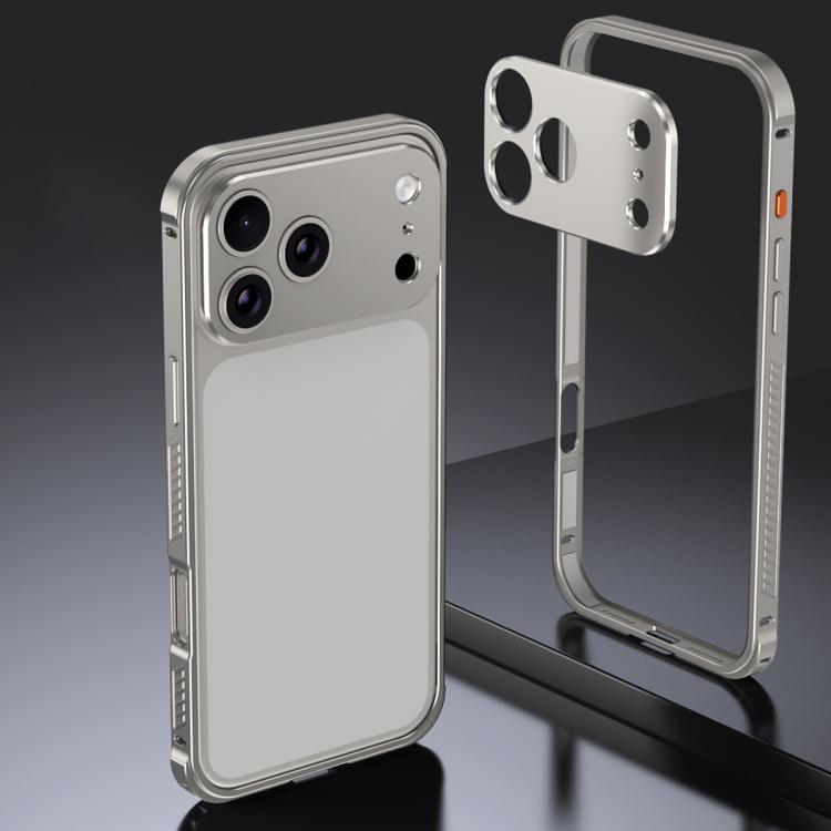Armor Dual-side Anti-slip Metal Frame Case with Lens Cover, For iPhone 17 Pro Max�...