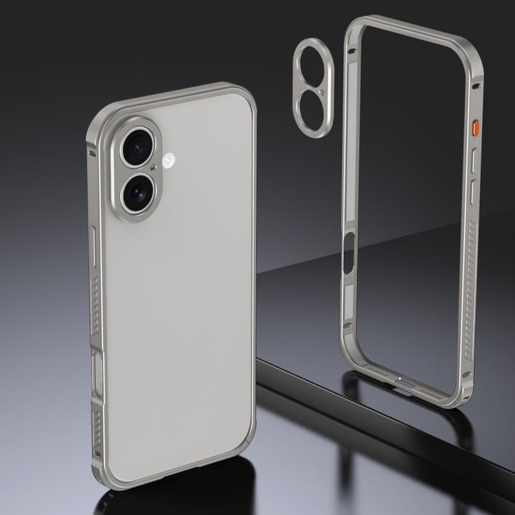 Armor Dual-side Anti-slip Metal Frame Case with Lens Cover, For iPhone 17 Pro Max�...