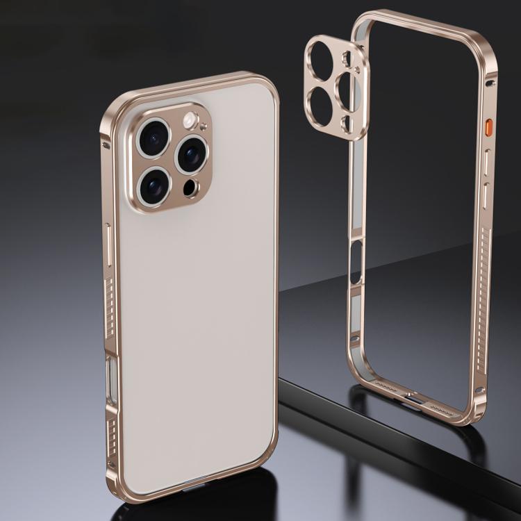 Armor Dual-side Anti-slip Metal Frame Case with Lens Cover, For iPhone 17 Pro Max�...
